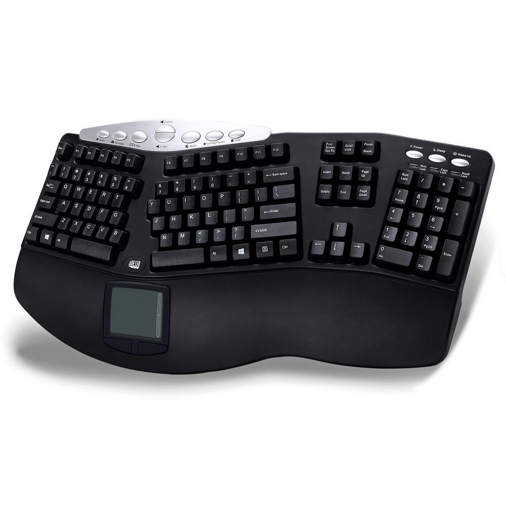 Adesso TruForm ™ PCK308UB Clavier ergonomique profilé avec pavé