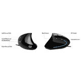 Adesso IMOUSE E9 Mice Adesso iMouse E9 Left Handed Ergonomic Vertical Mouse