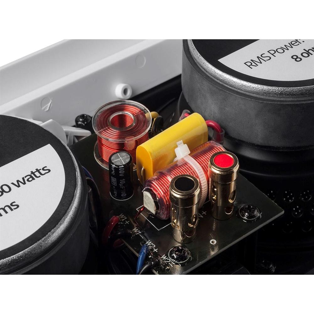 Alpha Ceiling Speaker Dual 5 25in Carbon Fiber Surround 2 Way Vari