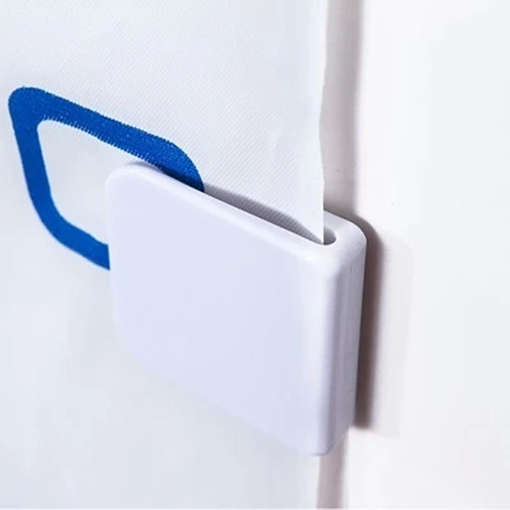 1 Set Shower Curtain Clip Bathroom Curtain Buckle Wind Fixed Hook