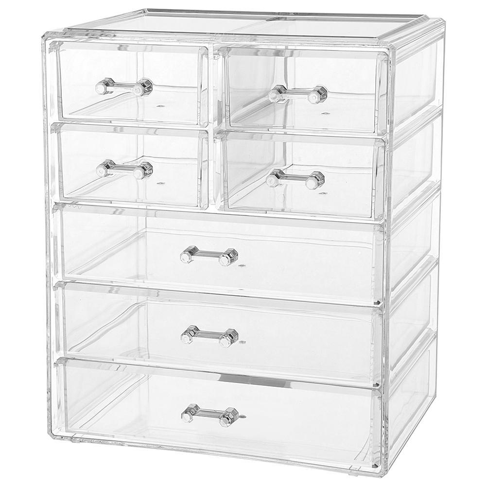 Acrylic Makeup Organizer 7 Drawer Large Compartment Beauty