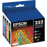 Epson T252120 BCS T252620 OEM WorkForce WF 7720 Epson 252 T252120 BCS Original Black and Color Ink Cartridge Combo