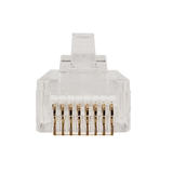 Cab CN RJ45C5PT 50 Cat5e RJ 45 Jacks RJ45 Cat5e Cat6 Pass Through Plug Solid or Stranded 8P 8C 50 Pack