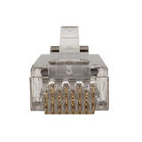 Cab CN RJ45C6SPT 50 Cat6 6a RJ 45 Jacks RJ45 Cat6 Pass Through Shielded Plug Solid or Stranded 8P 8C 50 Pack