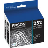 Epson T252120 D2 OEM WorkForce WF 7720 Epson 252 T252120 D2 Original Black Ink Cartridge Twin Pack