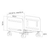 Monoprice Canada Cab 36639 Ergonomics Accessories Steel Computer Case CPU Tower Mobile Stand Monoprice