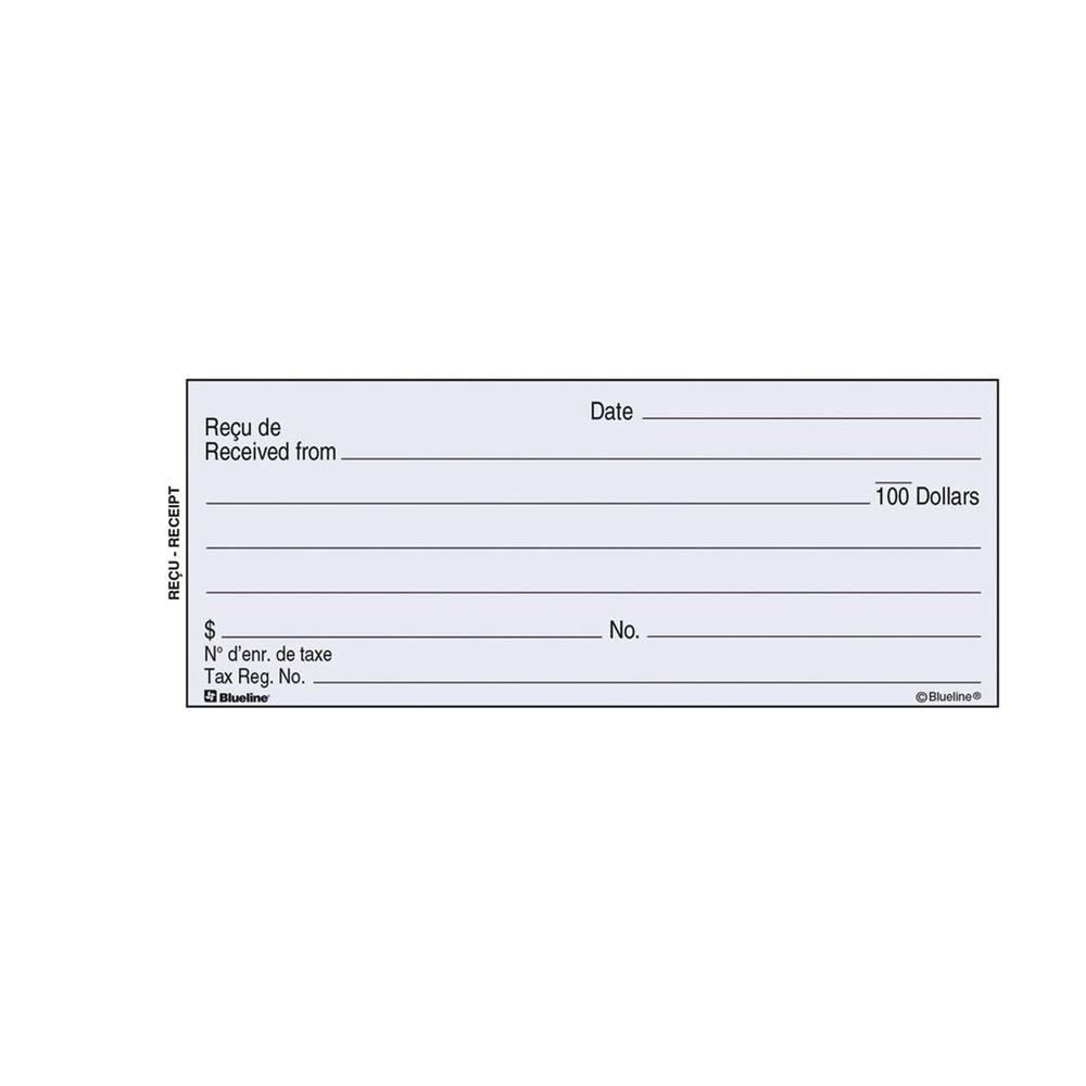 thumbnail image 2 of Blueline Deluxe Hard Cover Receipt Book - 400 Carbonless Duplicate Forms, Bilingual (10-3/4" X 8-1/4") 2 of 11