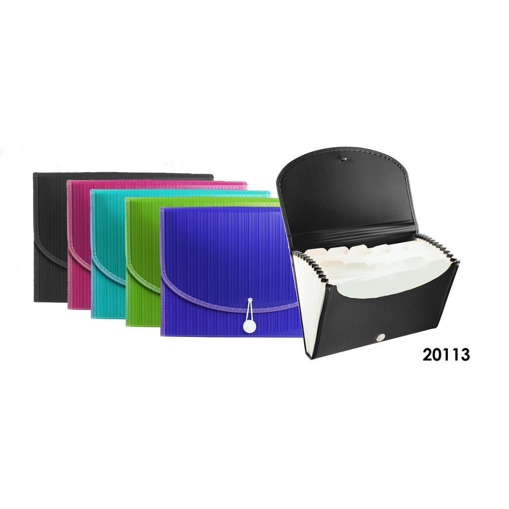 Winnable Classeur Expansible en Poly à 13 Pochettes, Format Lettre ...