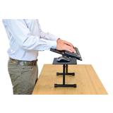 Cab KT3 B Sit Stand Desk Solutions Ergonomic Adjustable Height Tilt Keyboard Stand Black