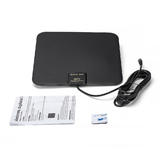 PrimeCables Cab DVB T825BTA Clip3 BK TV Antennas Outdoor Indoor PrimeCables Super Thin Indoor HD TV Antenna With 3 hole Cable