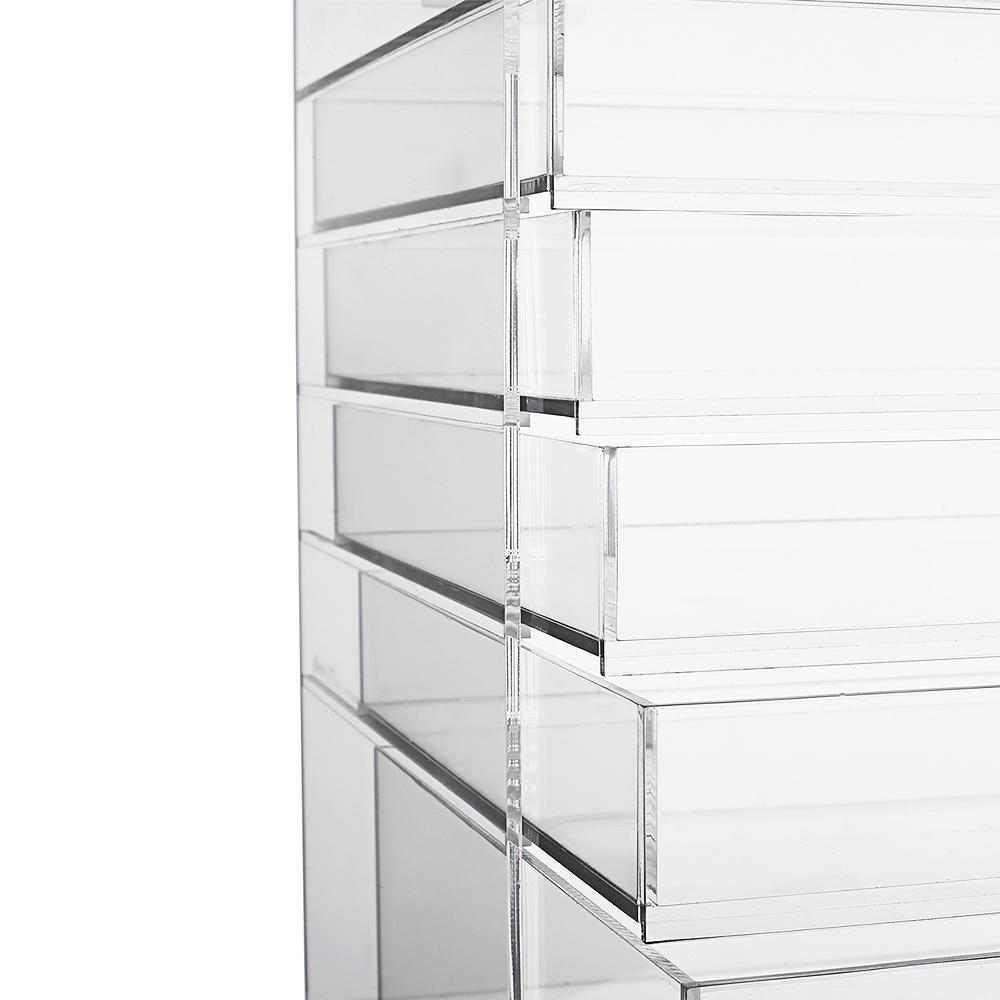Acrylic Cosmetic Jewelry Storage Makeup Organizer Removable Drawer