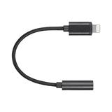 Monoprice Canada Cab 36444 USB Type C Monoprice MFi Certified Lightning to 3 5mm Audio Adapter Nylon Braid Black