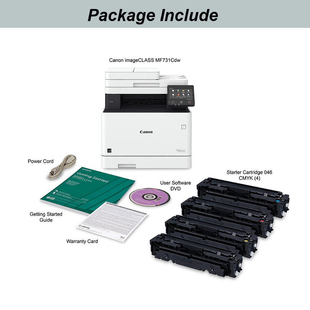 Canon Color imageCLASS MF731Cdw Wireless Laser Printer, Duplex Printing