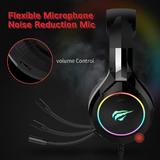 Havit HV H2232D Headsets HAVIT H2232D Wired Gaming Headphones with Mic Bass Surround 50mm Drive LED Lighting