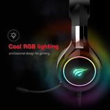 Havit HV H2232D Headsets HAVIT H2232D Wired Gaming Headphones with Mic Bass Surround 50mm Drive LED Lighting