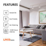LIVINGbasics LVB P20 40 730 LED Light Bulbs PAR20 Dimmable LED Bulb 7 2W 50W Equivalent E26 3000K 520 Lumens 40 Beam Angle LI