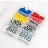 LIVINGbasics LVB ZS104 1 Screws Self Drilling Drywall Anchors Screws Assortment Set Kit Assorted Sizes 104 Pcs Pack LIVINGbas