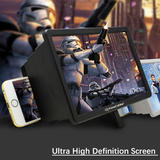 Cab PC 01853 Ergonomics Accessories Screen Magnifier 3D Enlarge Mobile Phone Movies Amplifier with Foldable Holder Stand Prim