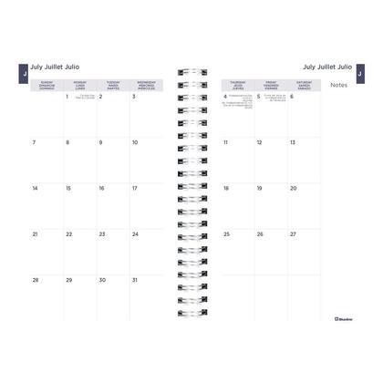 blueline academic weekly planner watercolour 2019 2020 8 x 5 in pineapple academic weekly calendar
