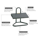SAFCO 5124 Chair Accessories Task Master Adjustable Footrest Black