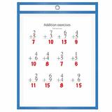 QuickFit 40110 Report Covers Portfolios QuickFit Educational Dry Erase Pockets 9 x 12 10 Pack Assorted Colours