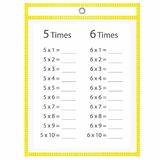 QuickFit 40110 Report Covers Portfolios QuickFit Educational Dry Erase Pockets 9 x 12 10 Pack Assorted Colours