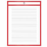 QuickFit 40110 Report Covers Portfolios QuickFit Educational Dry Erase Pockets 9 x 12 10 Pack Assorted Colours