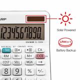 Sharp 865 EL330WB Calculators Sharp EL 330W Desktop Calculator 10 Digit Display Dual Powered