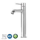 LIVINGbasics LVB FC 1H14 CR Bath Fixtures Single Handle Tall Body Bathroom Basin Faucet Commercial Light Chrome LIVINGbasics