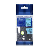 Brother Label Printer TZe MQ531 Label Maker Tapes Brother TZe MQ531 Label Tape 12 mm 0 47 Black on Pastel Blue Compatible