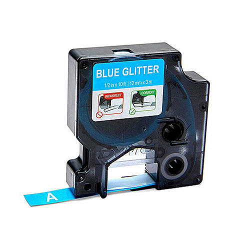 DYMO COLORPOP! D1 Original Label Maker Tape, 1/2"(12mm), White on Blue