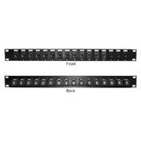 PP 16C6A JK Patch Panels not display in front office 16 Port Cat6A Patch Panel 19 Rackmount 1U 110 Punch Down