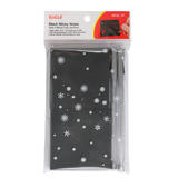 654BL 2P Ballpoint Pens Gel Pens Black Sticky Notes with 2 Silver Gel Pens for Messaging and Flagging