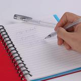 654BL 2P Ballpoint Pens Gel Pens Black Sticky Notes with 2 Silver Gel Pens for Messaging and Flagging 100 Sheets Pack 3 x 3
