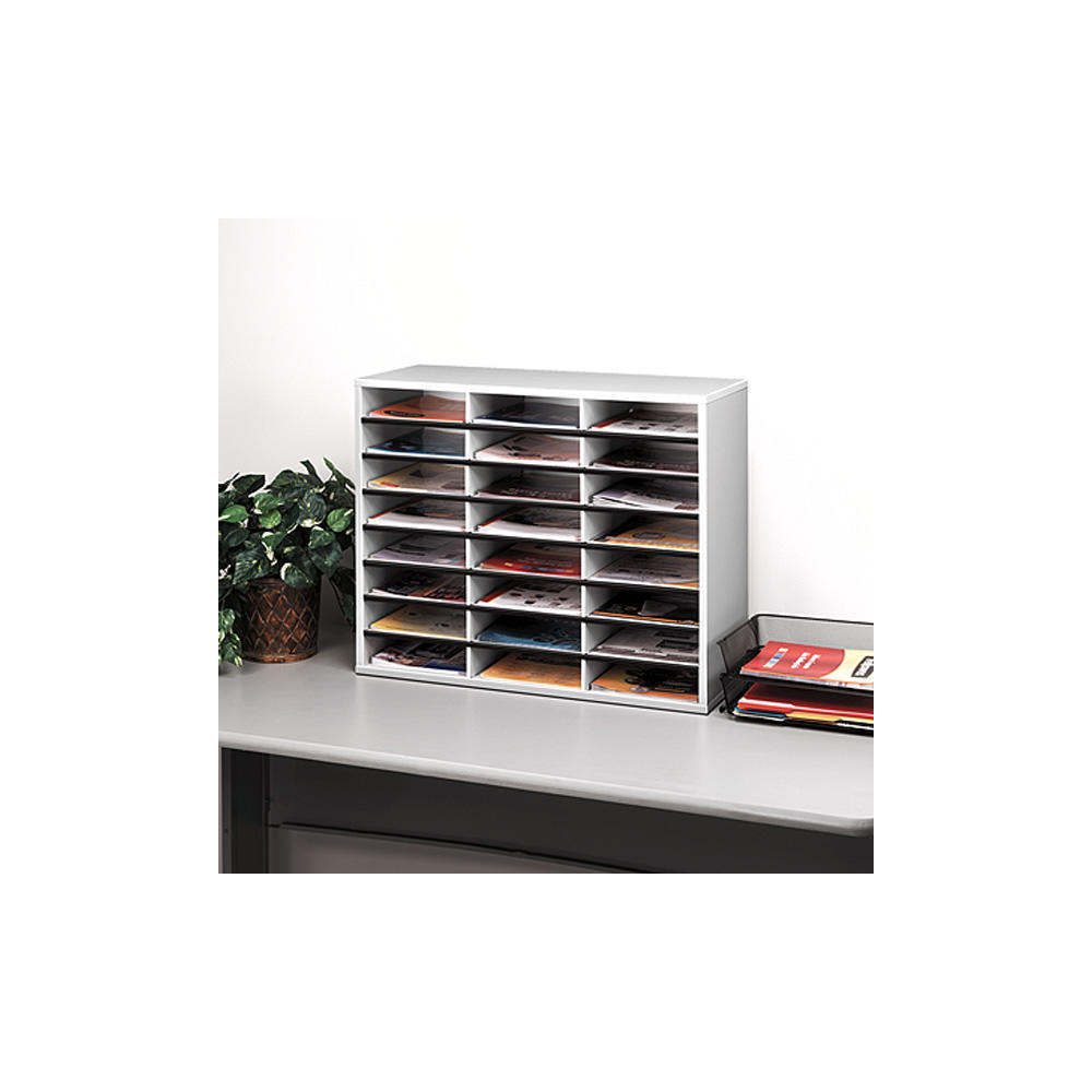 Fellowes® Literature Organizer, Letter, Gray (25041)