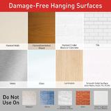 3M 17091CLRC VP Adhesives Tapes and Dispenser 3M Command Adhesive Hooks 6 Medium Hooks with 12 Strips Holds 2lb Clear