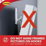 3M 17091CLRC VP Adhesives Tapes and Dispenser 3M Command Adhesive Hooks 6 Medium Hooks with 12 Strips Holds 2lb Clear