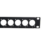 Other Brands Cab PP XLR16 UL Unloaded Patch Panel 16 port D cut patch panel 19 inch rackmount 1U Unloaded