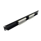 Other Brands Cab PP 12C6 110 RJ45 Patch Panel 12 Port CAT6 Patch Panel 19 Rackmount 1U 110 Punch Down