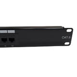Other Brands Cab PP 12C6 110 RJ45 Patch Panel 12 Port CAT6 Patch Panel 19 Rackmount 1U 110 Punch Down