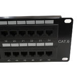 Other Brands Cab PP 48C6 110 RJ45 Patch Panel 48 Port CAT6 Patch Panel 19 Rackmount 2U 110 Punch Down