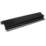 Other Brands Cab PP 24C6 110S RJ45 Patch Panel 24 Port CAT6 Shielded Patch Panel 19 Rackmount 1U 110 Punch Down