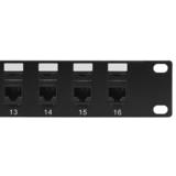 Other Brands Cab PP 16C6 PT RJ45 Patch Panel 16 Port CAT6 Patch Panel 19 Rackmount 1U Pass Through