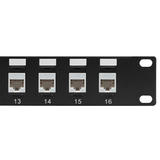 Other Brands Cab PP 16C6AW PT RJ45 Patch Panel 16 Port Cat6a Patch Panel 19 Rackmount 1U Pass Through
