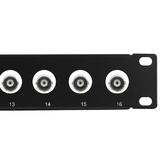 Other Brands Cab PP BNC50 16 A V Patch Panel 16 Port 50 Ohm BNC Patch Panel 19 inch Rackmount 1U