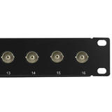 Other Brands Cab PP BNC 16 12G A V Patch Panel 16 Port 75 Ohm BNC 12GHz HD SDI patch panel 19 inch rackmount 1U