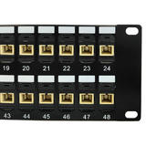 Other Brands Cab PP FO504 48 Fiber Optic Patch Panel 48 Port SC SC Multimode 62 5u Simplex Patch Panel 19 Rackmount 2U