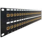 Other Brands Cab PP FO504 48 Fiber Optic Patch Panel 48 Port SC SC Multimode 62 5u Simplex Patch Panel 19 Rackmount 2U