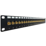 Other Brands Cab PP FO108 24 Fiber Optic Patch Panel 24 Port LC LC Multimode 62 5u Duplex Patch Panel 19 Rackmount 1U