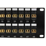 Other Brands Cab PP FO108 48 Fiber Optic Patch Panel 48 Port LC LC Multimode 62 5u Duplex Patch Panel 19 Rackmount 2U